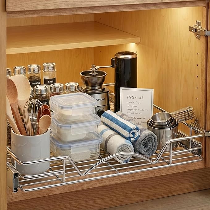HOLDN’ STORAGE Pull Out Cabinet Organizer, Heavy Duty Caddy w/Lifetime Limited - Image 8