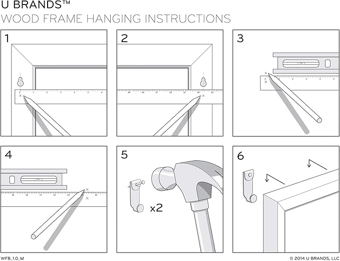 U Brands Magnetic Dry Erase Board White Board - Image 9