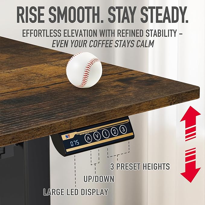 SHW 48-Inch Electric Height Adjustable Standing Desk - Image 7