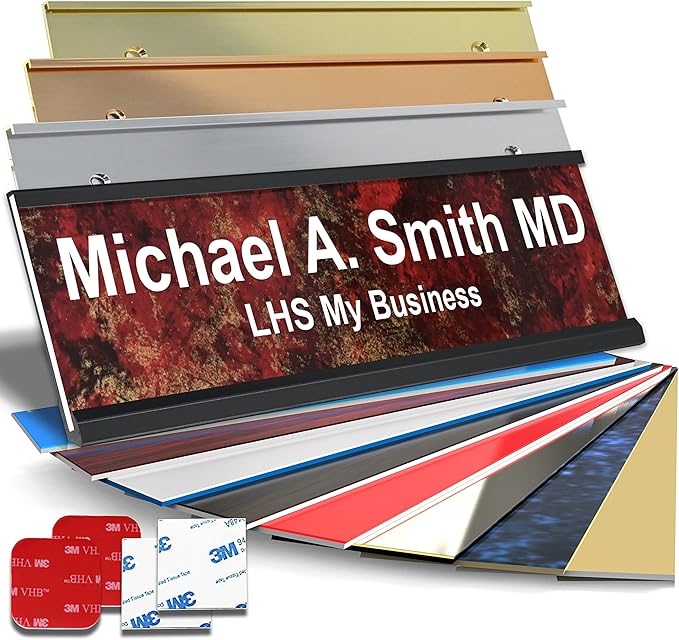 Personalized Name Plate with Choice of Mounting by LHS+My+Business