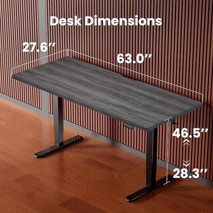 ErGear Height Adjustable Electric Standing Desk, 63 x 28 Inches Large Sit Stand - Image 3