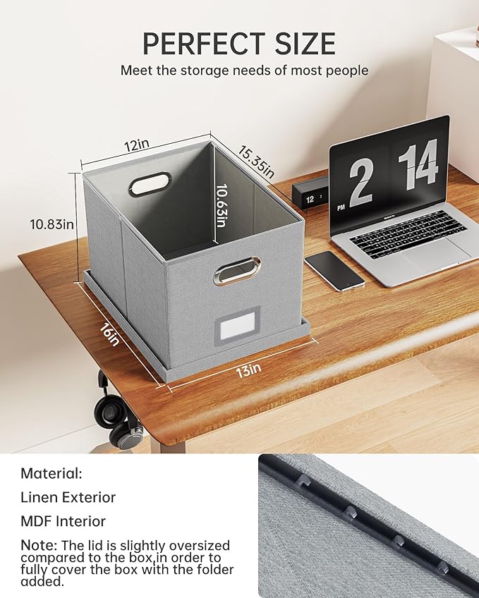 Oterri File Organizer, File Box, File Cabinet - Image 3