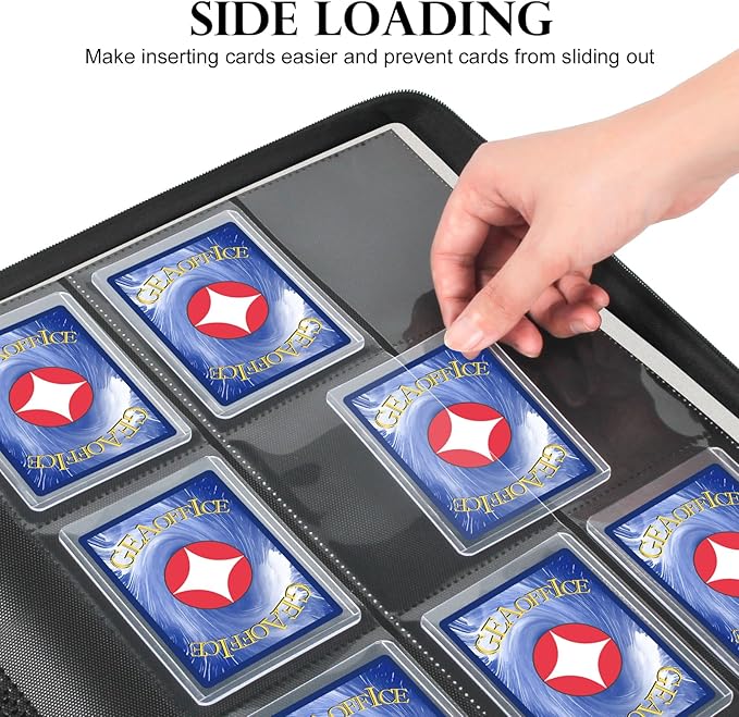 GEAoffice Side Loading 9 Pockets Top Loader Binder Holds 324 Cards, Waterproof - Image 5