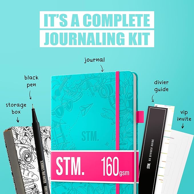 Bullet Dotted Journal Dot Grid Notebook | A5 Daily Journaling Notebooks - Image 6