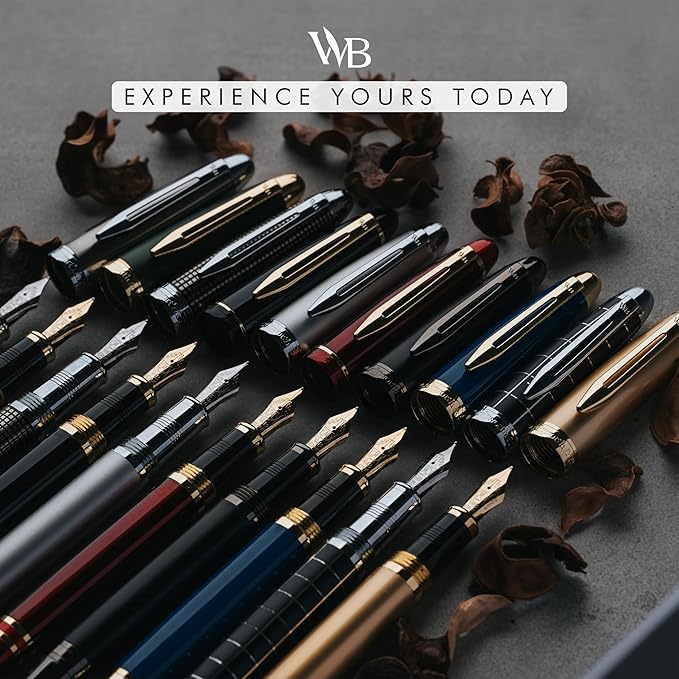 Wordsworth & Black Majesti Fountain Pen -, Luxury Case, Chrome Finish, Iridium - Image 6