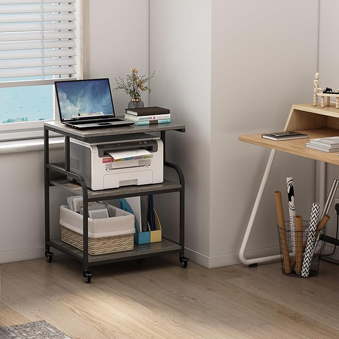 Fannova Large Printer Stand Table 23.6 x18.9 x 30 Inches - Image 7