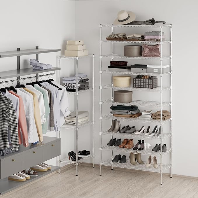 Regal Altair 18" Deep x 42" Wide x 96" Height Wire Shelving Kit | 10-Tier | NSF - Image 5