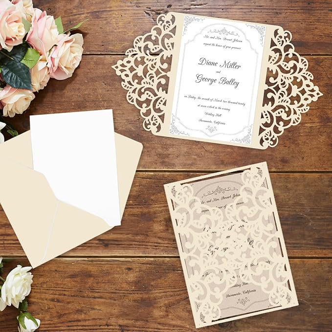 24 Sheets Cream Shimmer Cardstock 8.5 x 11 Ivory Paper, Goefun Off White Card - Image 5