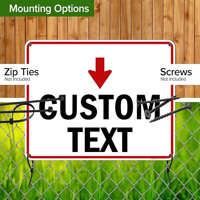 Custom Arrow, Custom Directional Sign, Down Arrow, 24x30 Inches, 55 mil thick - Image 5