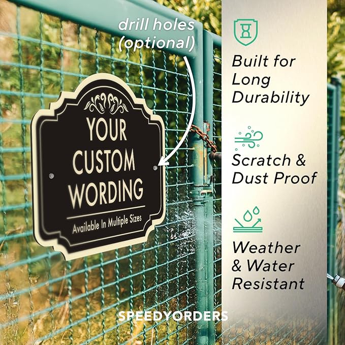 Custom Decorative Metal Signs, Personalized Aluminum, Custom Driveway, - Image 6