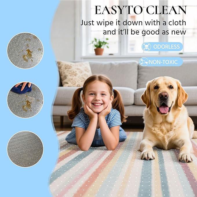 HOMEK Office Chair Mat for Carpet, Transparent Carpet Protector Mat for Office - Image 6