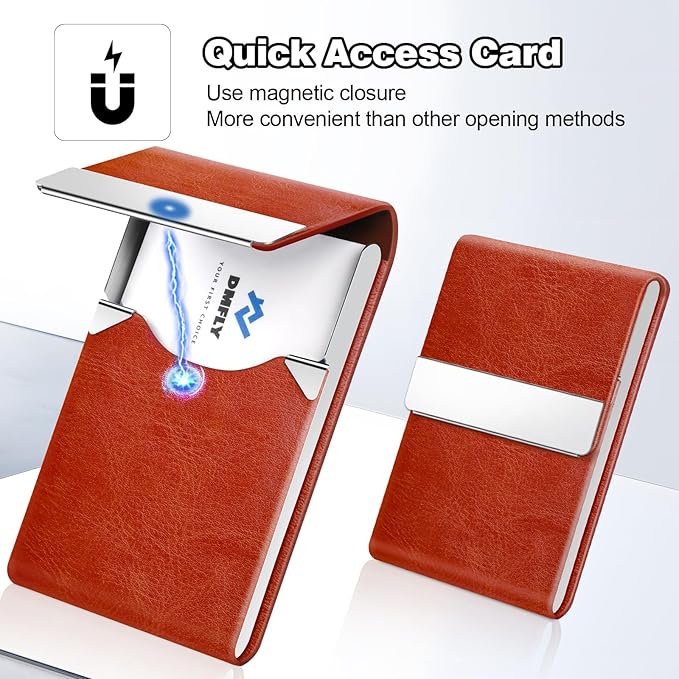 Business Card Holder for Women or Men, Business Card Case - Image 3