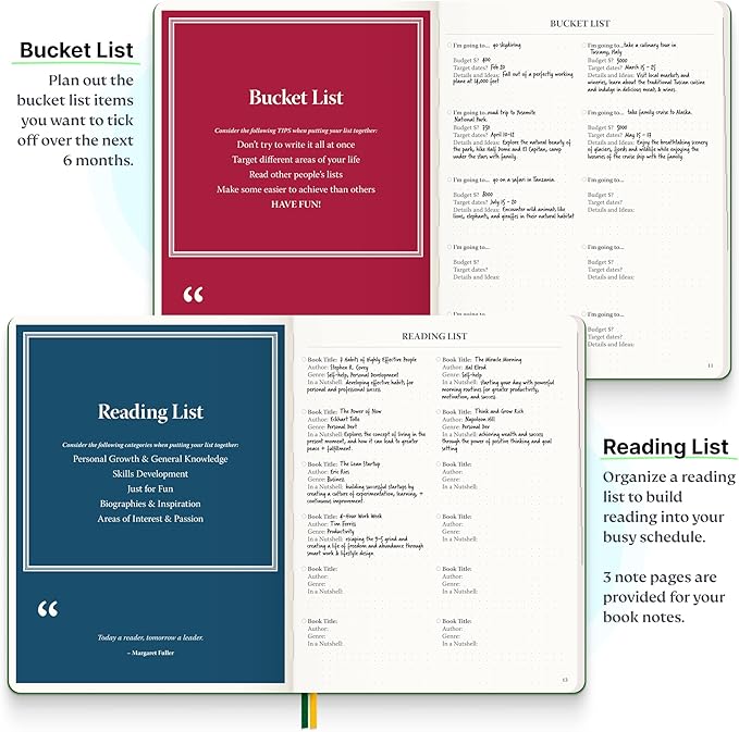 Roterunner Purpose Planner Notebook B5 7.5”x9.8” Undated Planner 2025 Daily - Image 9