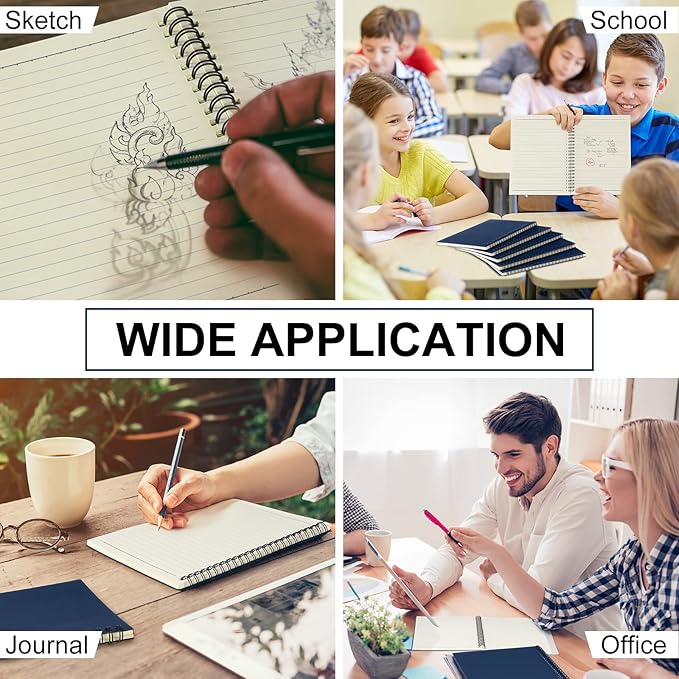Yahenda 180 Pcs Spiral Notebook Bulk A5 Journal Lined 8.3'' x 5.5'' Writing - Image 4
