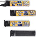 June Gold 640 Pieces, 0.5 mm 4B Lead Refills, 160 Pieces Per Dispenser by JuneGold