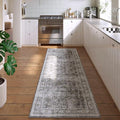 Rugcomf 2x5 Rug Runner -Vintage Machine Washable Kitchen Rug, Non-Slip Low Pile by Rugcomf