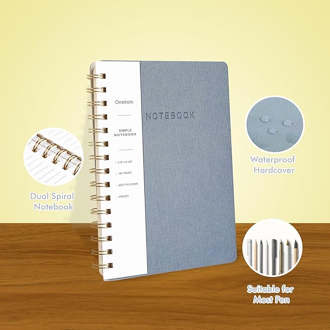 Spiral Notebook-5.75" x 8.125" College Ruled Journal - Image 5
