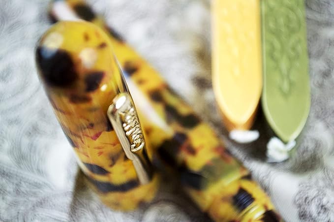 Conklin All American Fountain Pen in Tortoiseshell – Broad Nib, Vintage Design - Image 5