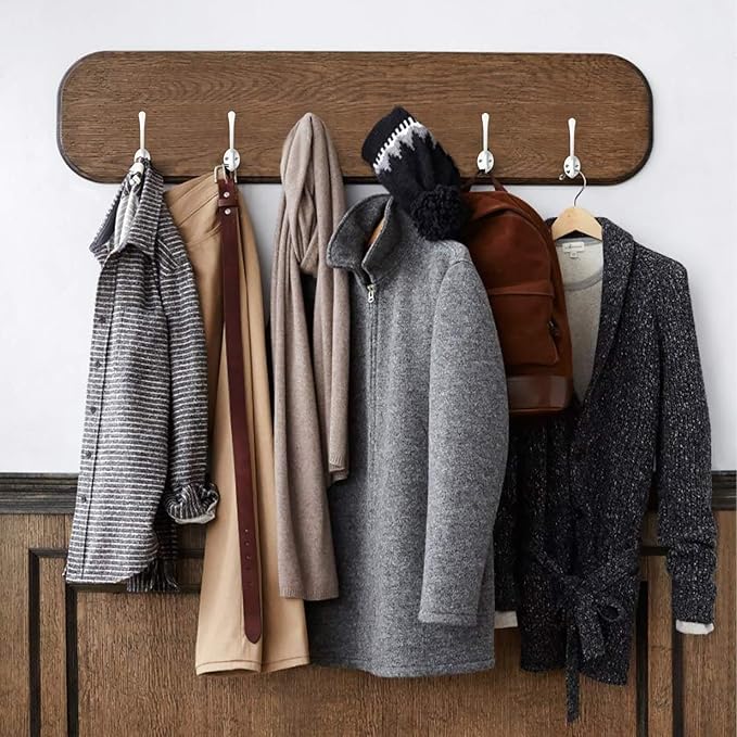 Homanu 10 Pack Coat Hooks Wall Mounted - Image 7