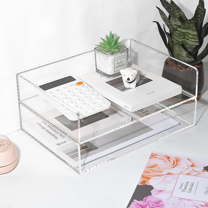 2 Pack Acrylic Paper Tray Organizer - Image 7