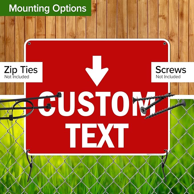 Custom Arrow, Custom Directional Sign, Down Arrow, 24x30 Inches, Rust Free .063 - Image 5