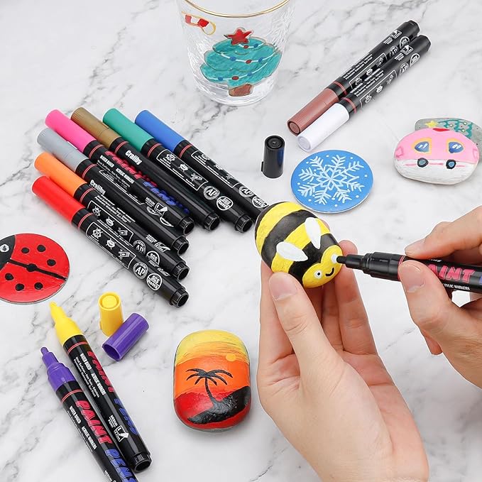 Craiiby Silver Paint Pens Paint Markers - Image 7
