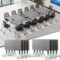 Conference Table, 55.1''Folding Conference Room Table by Unknown