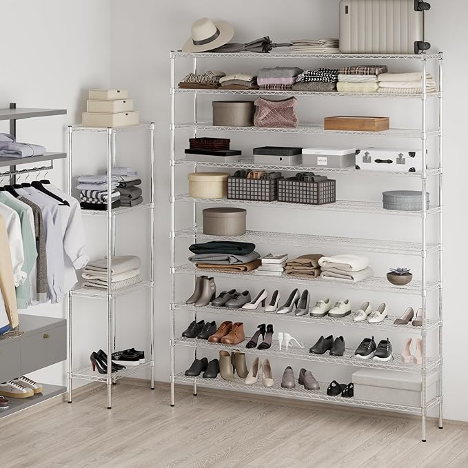 Regal Altair 14" Deep x 72" Wide x 96" Height Wire Shelving Kit | 10-Tier | NSF - Image 5