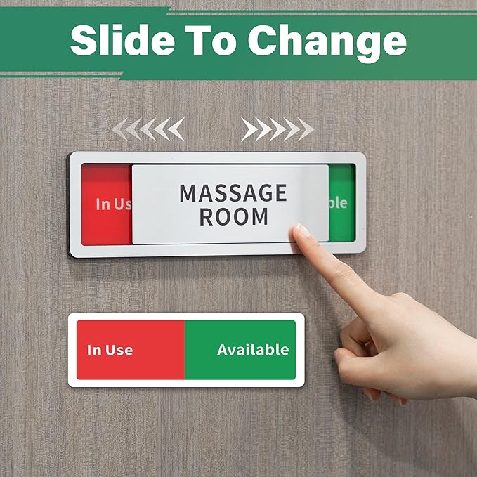 Treatment Room Door Sign, Do Not Disturb- In Use/Available Slider Sign - Image 5
