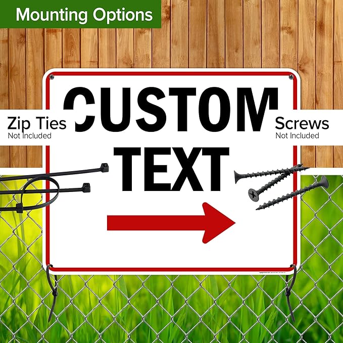 Custom Arrow, Custom Directional Sign, Right Arrow, 24x30 Inches, 55 mil thick - Image 5
