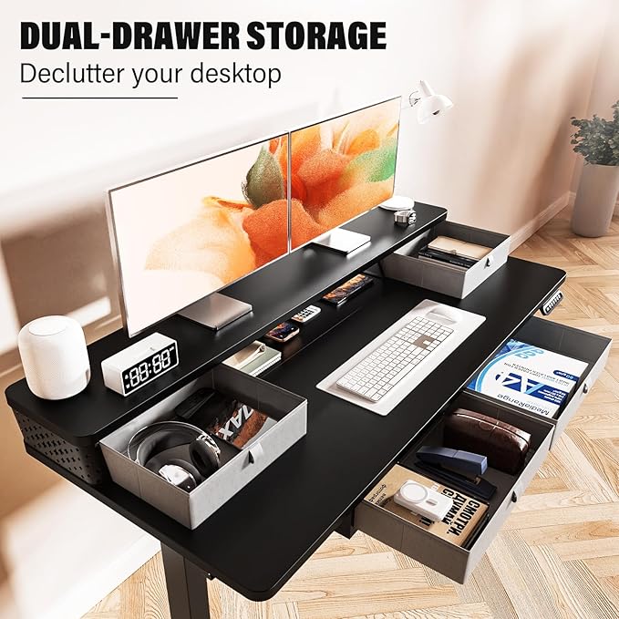 Kingant 48 x 24 Inch Electric Standing Desk - Image 4