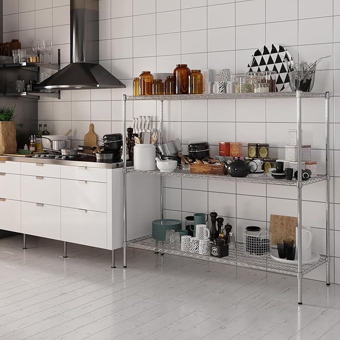 Regal Altair 21" Deep x 60" Wide x 54" Height Wire Shelving Kit | 3-Tier | NSF - Image 2