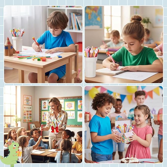 BESARME 30 PCS Cartoon Fun Pens - Image 7