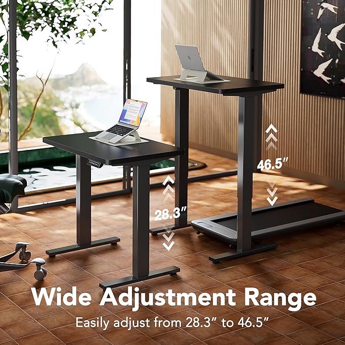 HUANUO 48" x 24" Electric Standing Desk Adjustable Height, 4 Memory Height - Image 4
