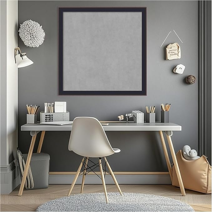 Amanti Art Black Framed Magnetic Board 27x27 Medium Vision Board - Image 6