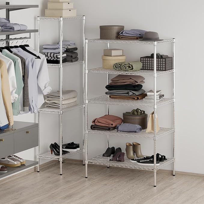 Regal Altair 24" Deep x 36" Wide x 64" Height Wire Shelving Kit | 5-Tier | NSF - Image 7