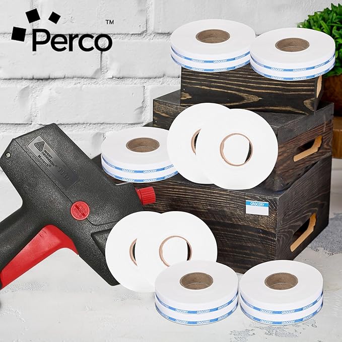 Perco Blue Reverse Print on White Grocery Labels to fit Monarch 1110 Price Gun - Image 5