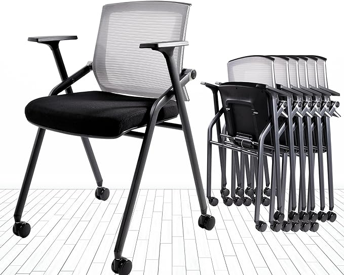 BLANEDUO Conference Room Chairs, Folding Office Desk Chair by BLANEDUO