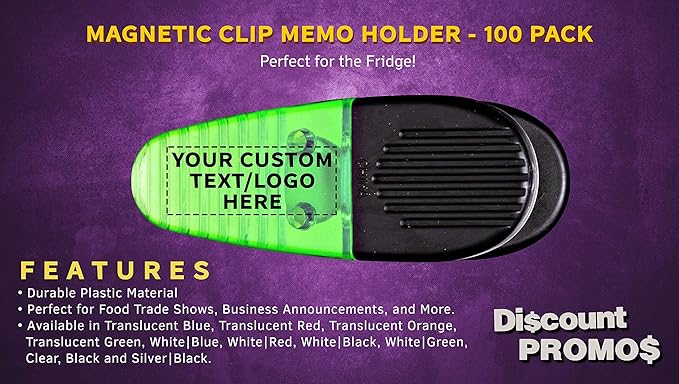 100 Magnetic Memo Holders Set - Image 2