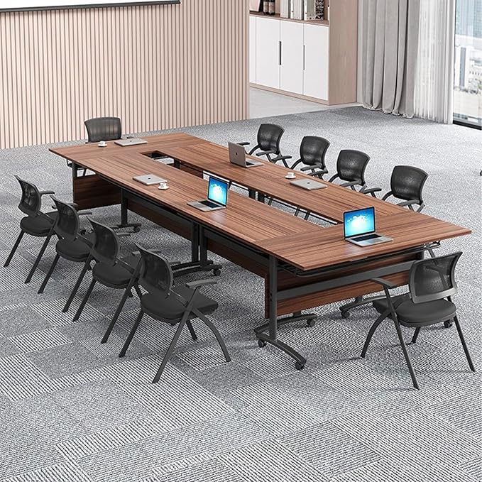 czxhaery Conference Room Table, Flip Top Conference Table The Folding - Image 5