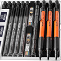 Nicpro 3 PCS 1.3 mm Orange Mechanical Pencils Set by Nicpro