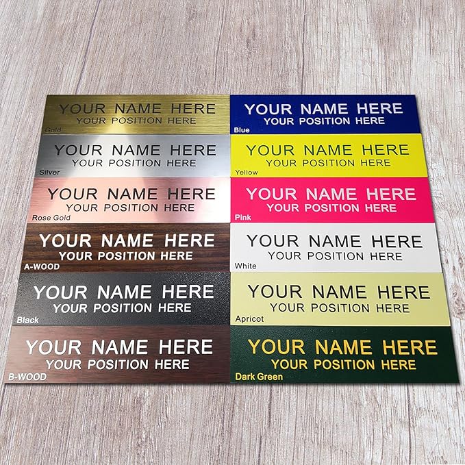 Personalized Office Name Plate 2"x 8" Customize Wall Door Sign NamePlate - Image 2