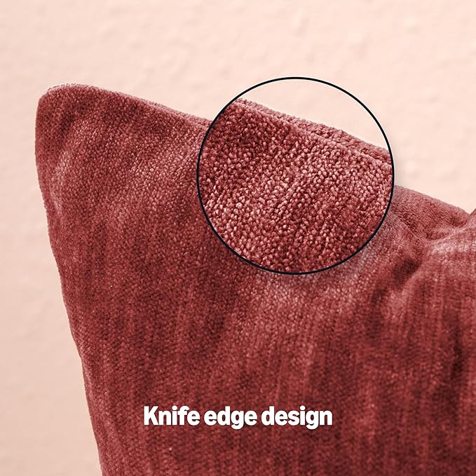 Amazon Basics Chenille Throw Pillow Covers, Home Decor Lumbar Cushion Cover - Image 4