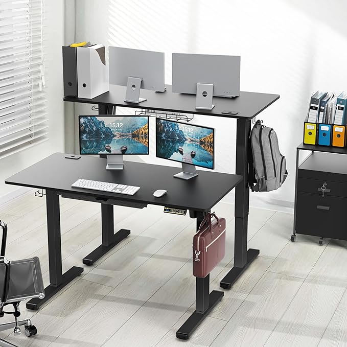 SHW 48-Inch Electric Height Adjustable Standing Desk - Image 2