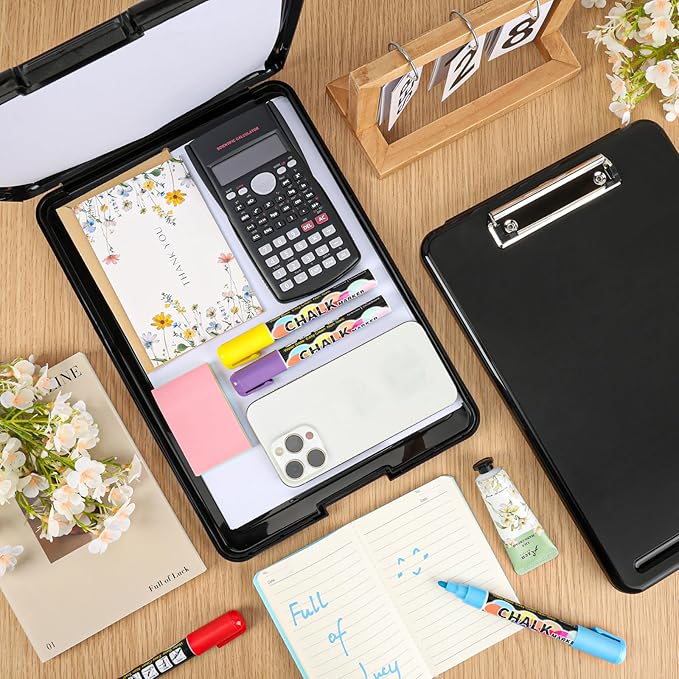 6 Pack Clipboard with Storage, High Capacity Storage Clipboard 8.5 x 11 with - Image 3