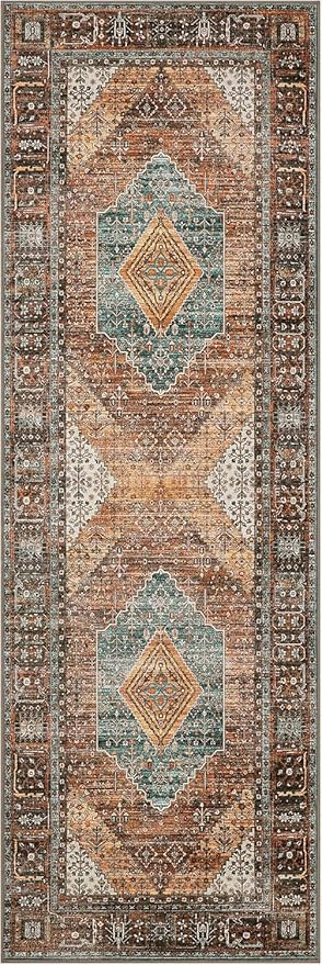 GENIMO 2x5 Runner Rugs for Hallway, Machine Washable Non Slip Vintage Retro Rugs - Image 7