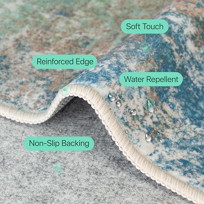 GENIMO Washable Rugs 8x10 Area Rugs - Image 8