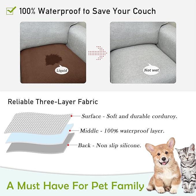 Couch Arm Covers, Waterproof Armrest Cover - Image 3