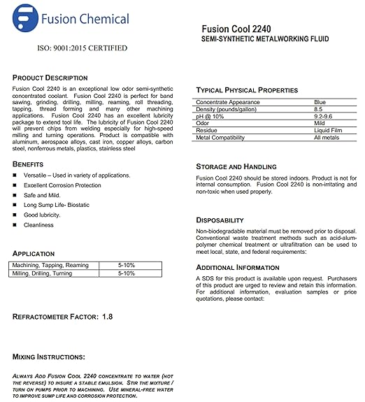 Fusion Cool 2240 | General Purpose Coolant - Image 6
