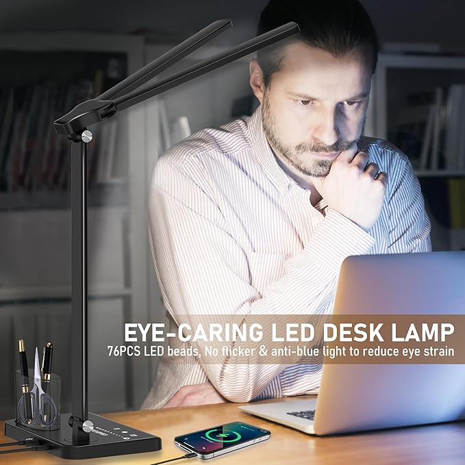 CHARYJOD Dimmable LED Desk Lamp - Image 6